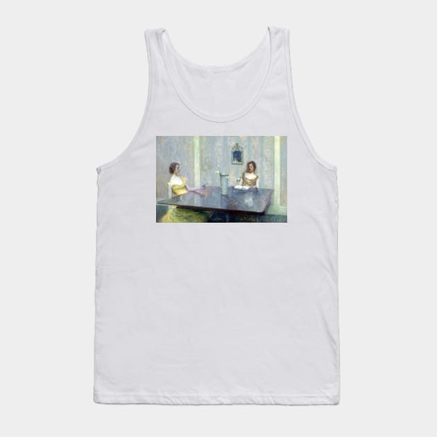 Thomas Wilmer Dewing A Reading Tank Top by pdpress